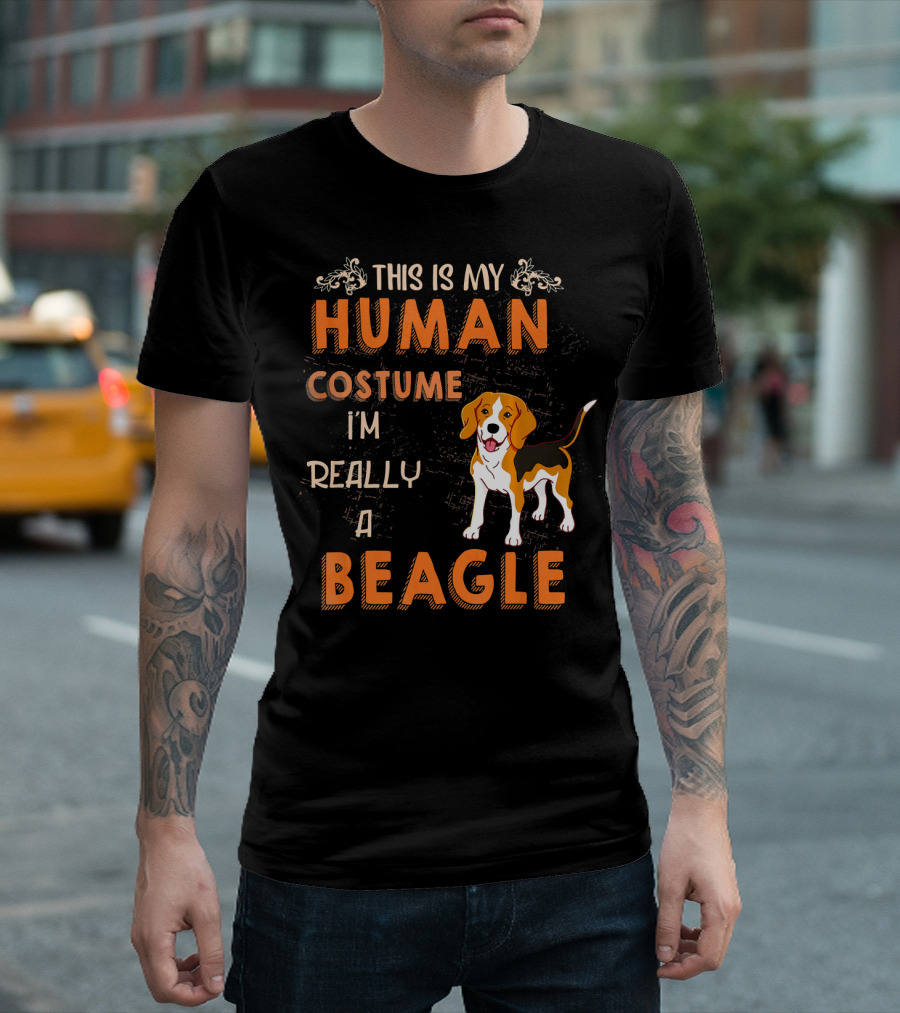 This Is My Human Costume I'm Really A Beagle T-Shirt