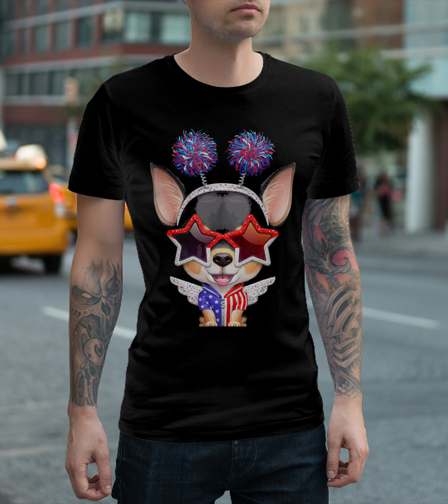 Chihuahua Independence Day T-Shirt