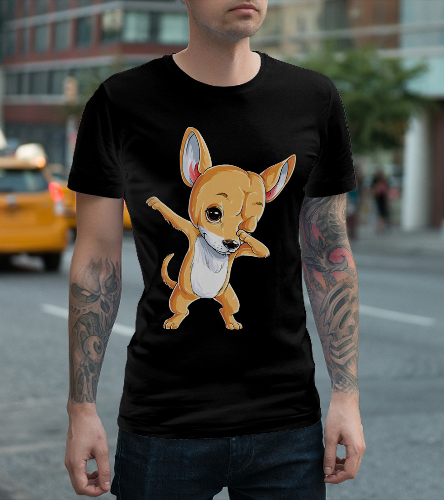 Dabbing Chihuahua Boys Dab Dance Pose T-Shirt