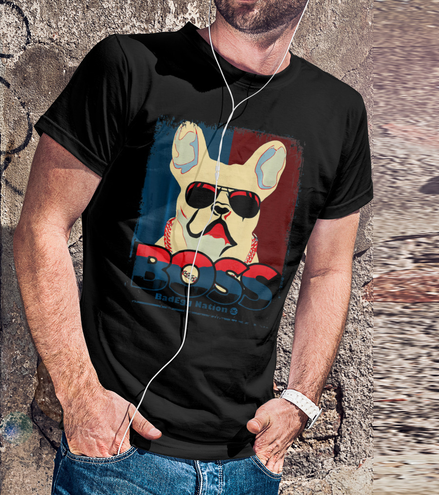 BOSS French Bulldog BadEgg Nation T-Shirt