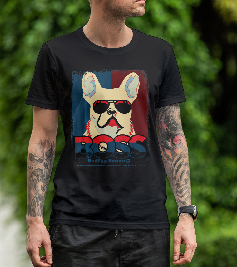 BOSS French Bulldog BadEgg Nation T-Shirt