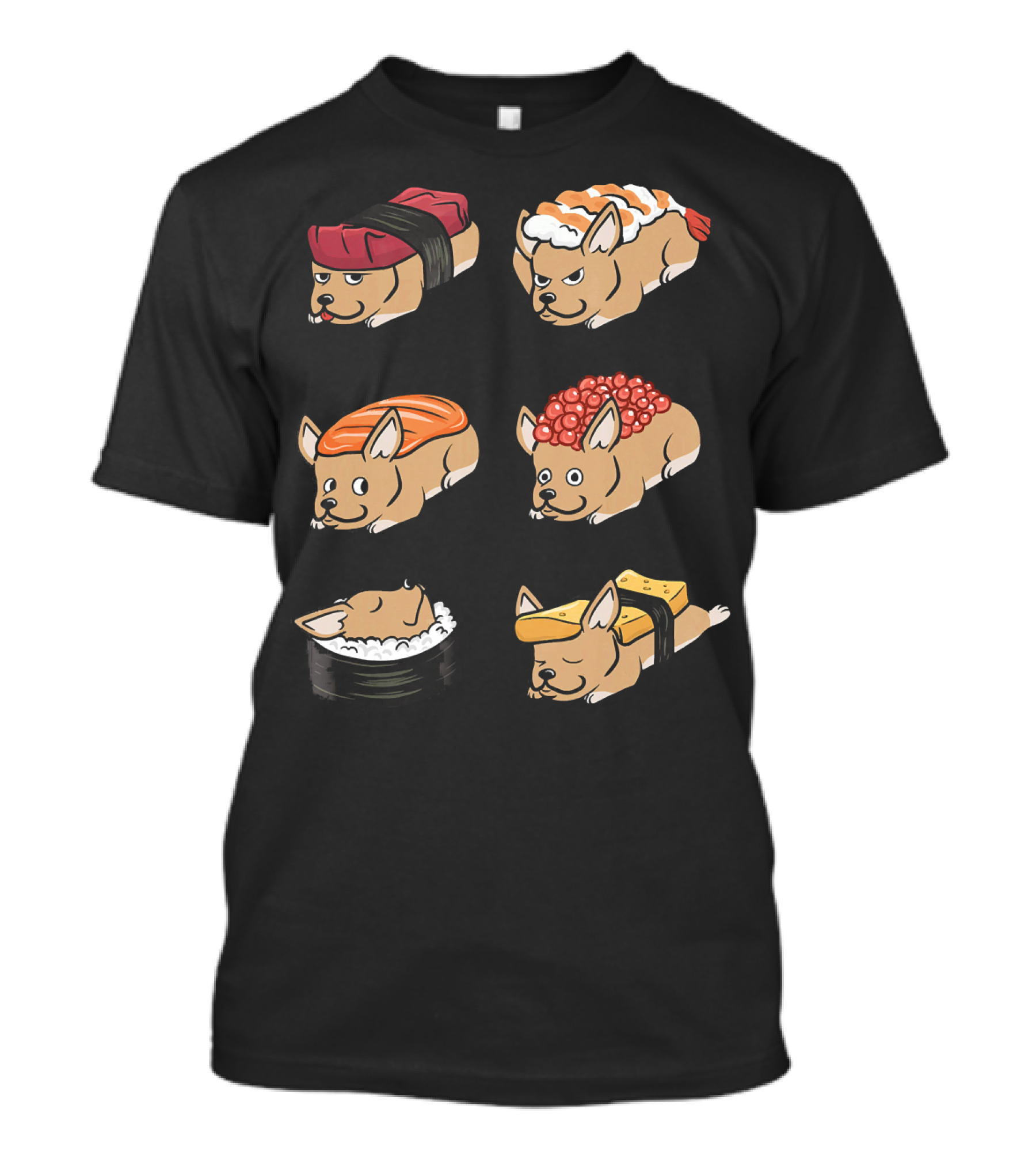 Chihuahua Nigiri Sushi Funny Dog Rolls Cute Animal Fusion T-Shirt