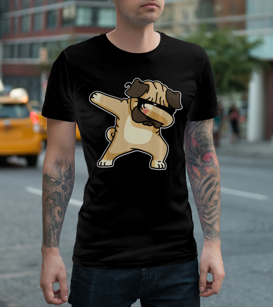 Funny Pug Dab Dance Pug Dabbing T-Shirt