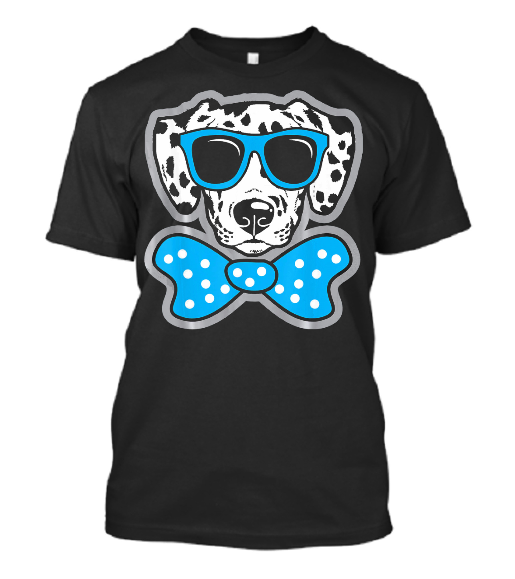 Dalmatian Puppy With Blue Sunglasses And Bow For Pet Owner T-Shirt
