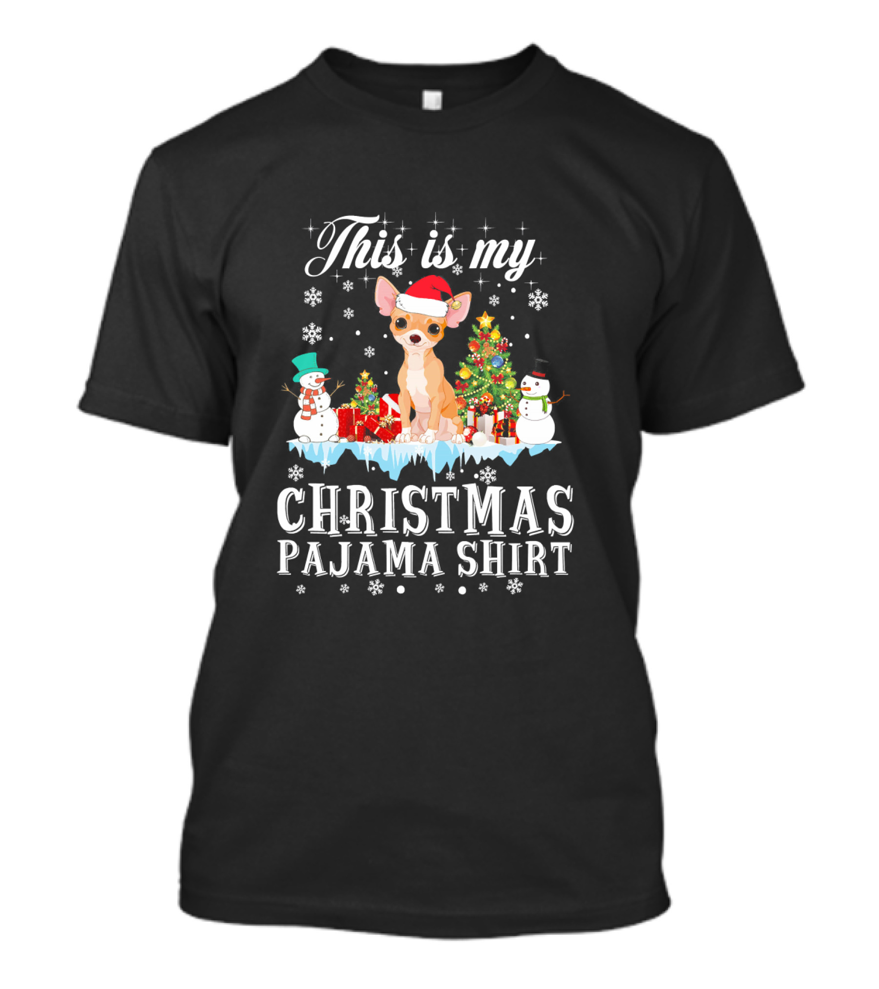 This Is My Christmas Pajama Shirt Chihuahua Mom Lover T-Shirt