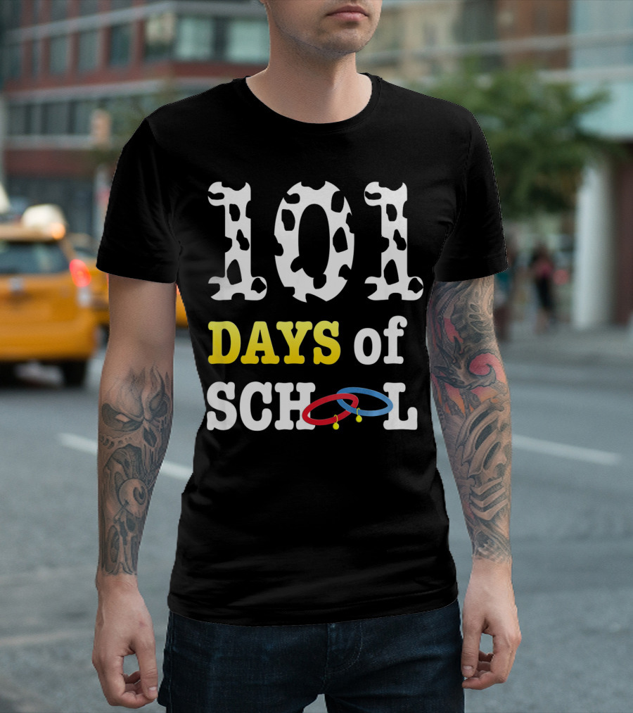 101 Days of School Dalmatian Spots Rings T-Shirt