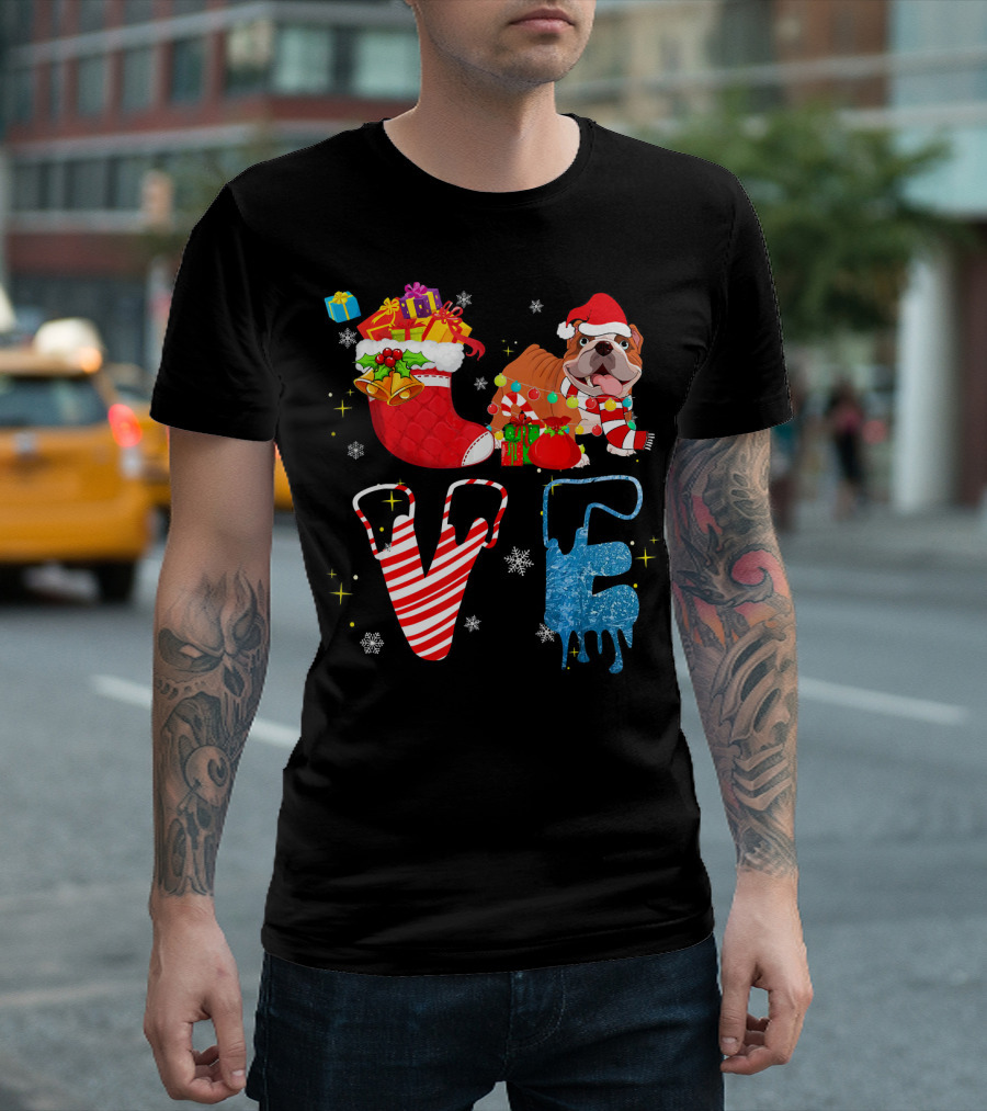 French Bulldog Christmas Forever Love And Joy T-Shirt