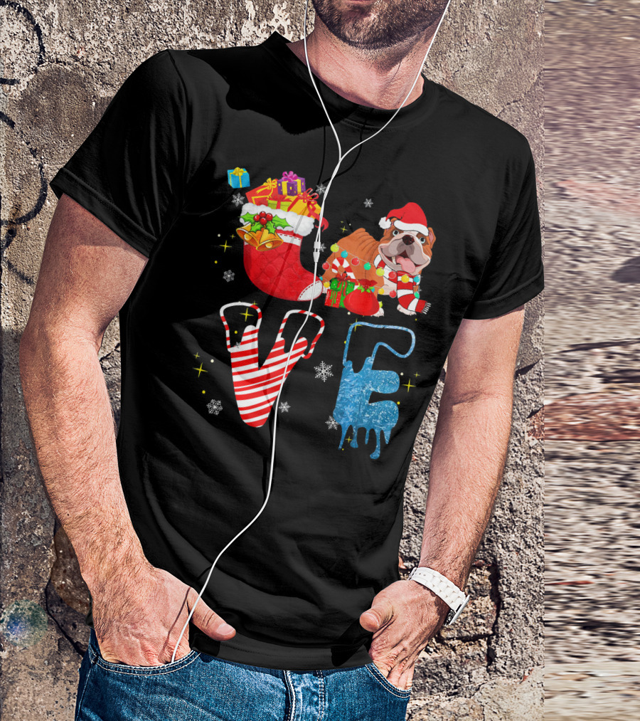 French Bulldog Christmas Forever Love And Joy T-Shirt
