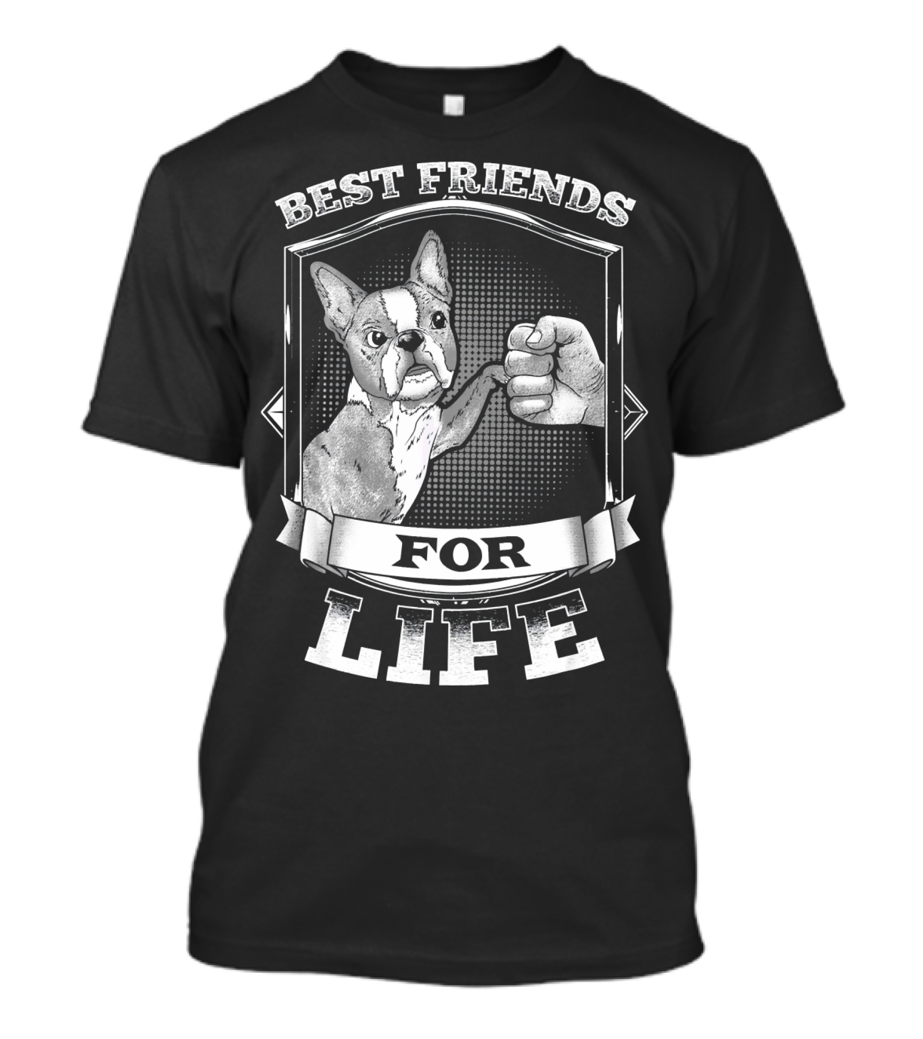 Best Friends For Life French Bulldog Frenchie T-Shirt