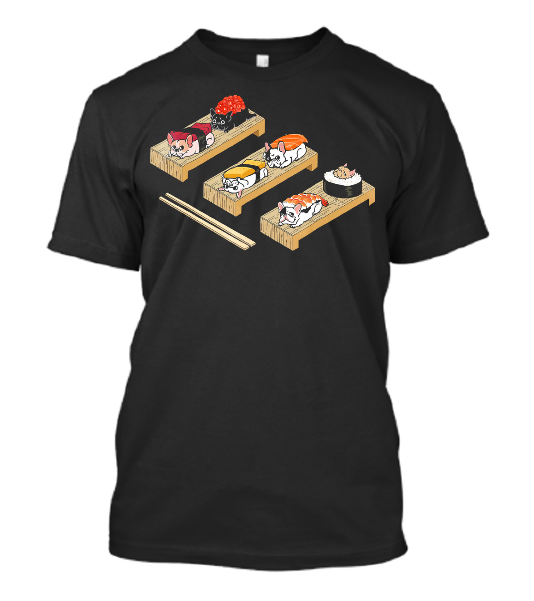 French Bulldog Sushi Nigiri Kawaii Bento T-Shirt