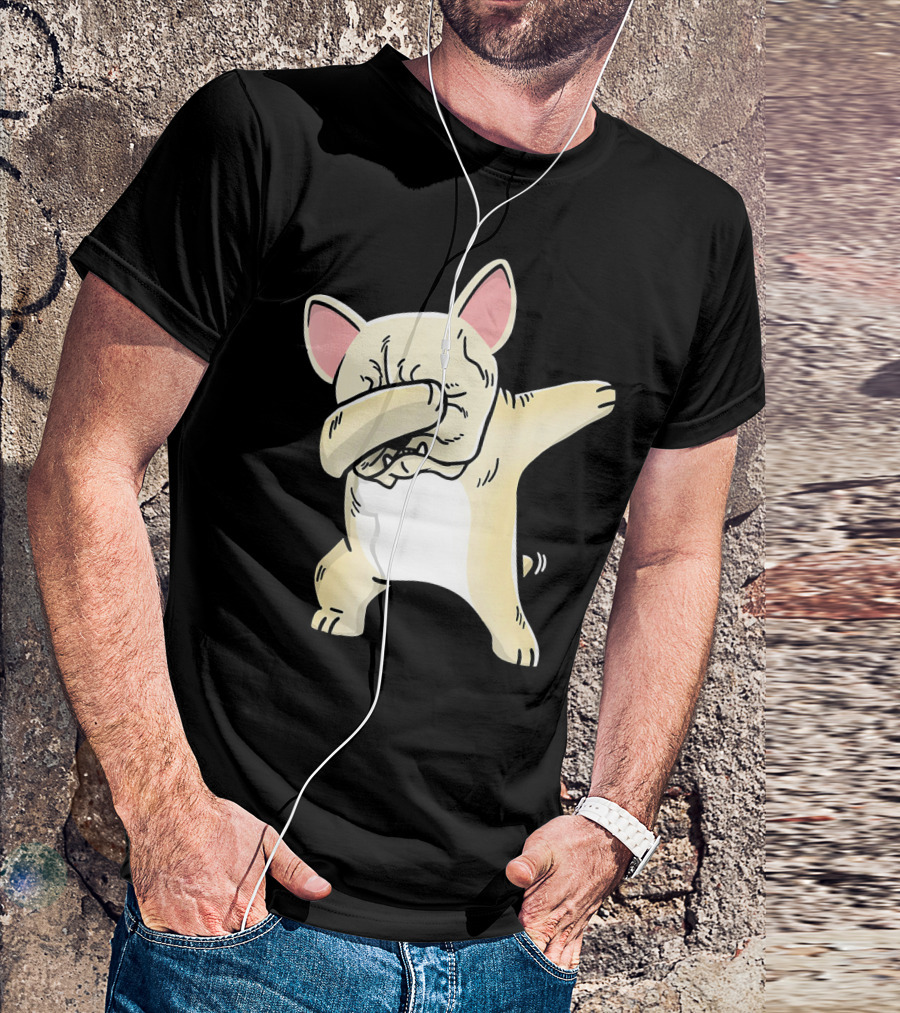 French Bulldog Dabbing Frenchie Dance Move T-Shirt