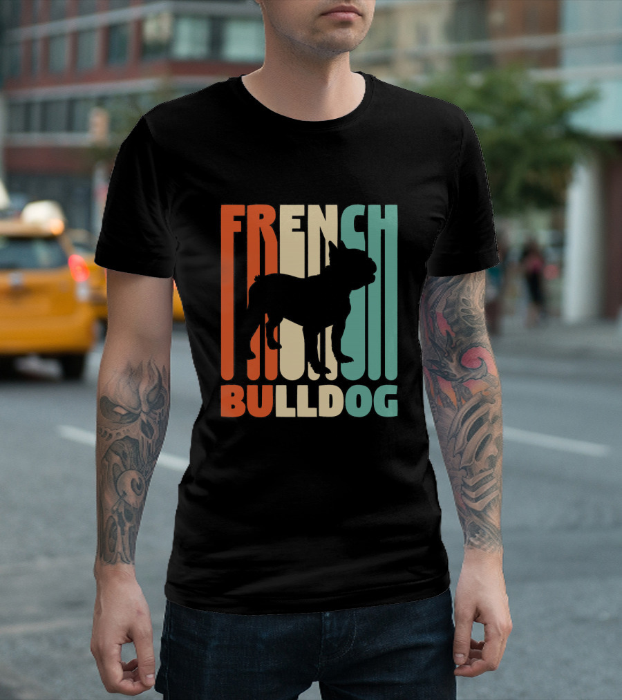 Retro French Bulldog T-Shirt