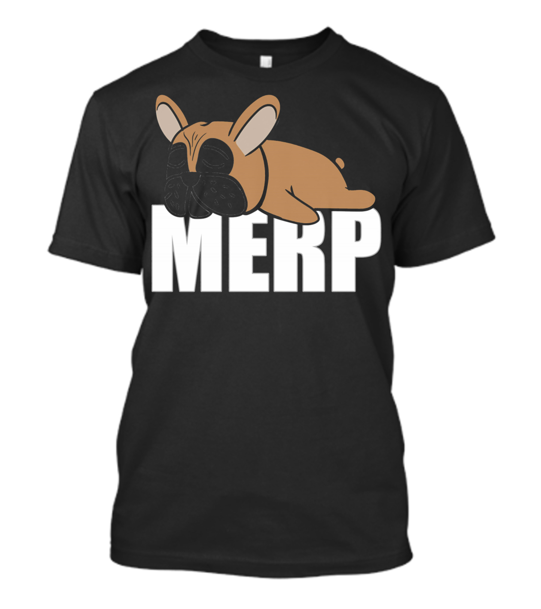 Frenchie Merp Meme Long Internet Dank T-Shirt