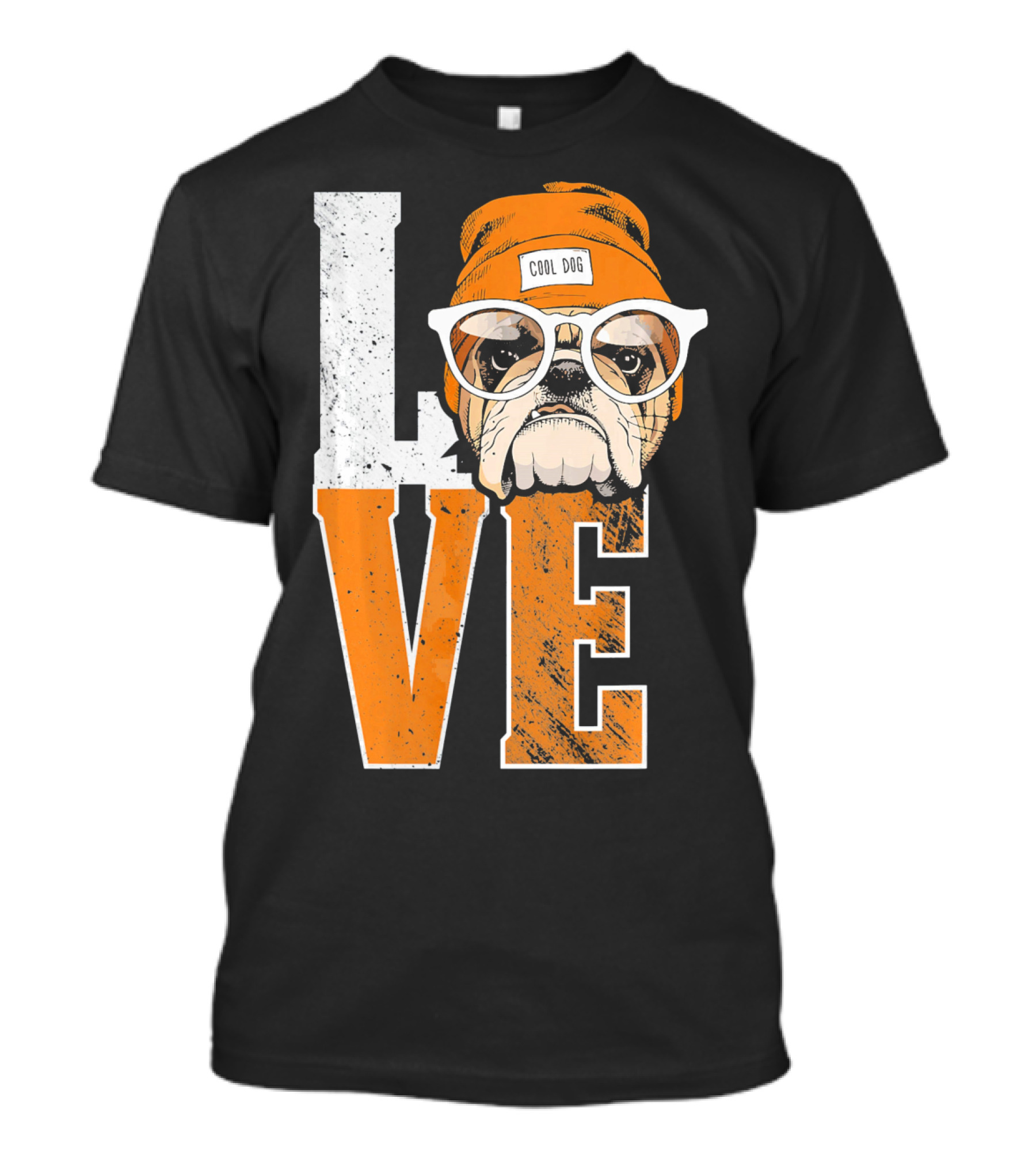 LOVE Cool Dog English Bulldog Animal Love T-Shirt
