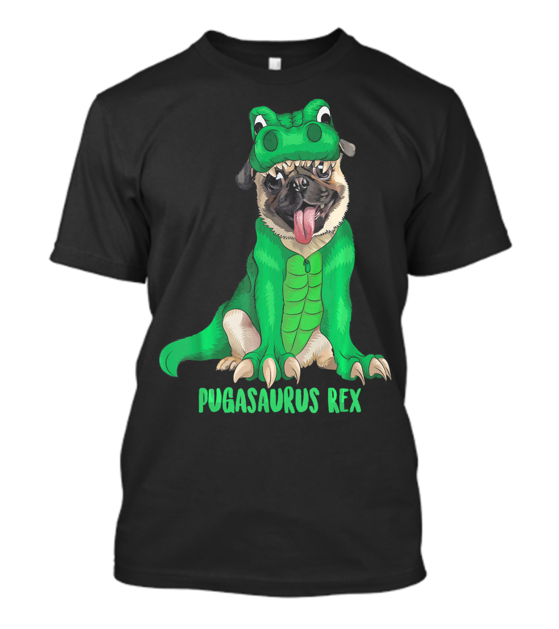 Pugasaurus Rex Cute Puglet Dino Costume T-Shirt