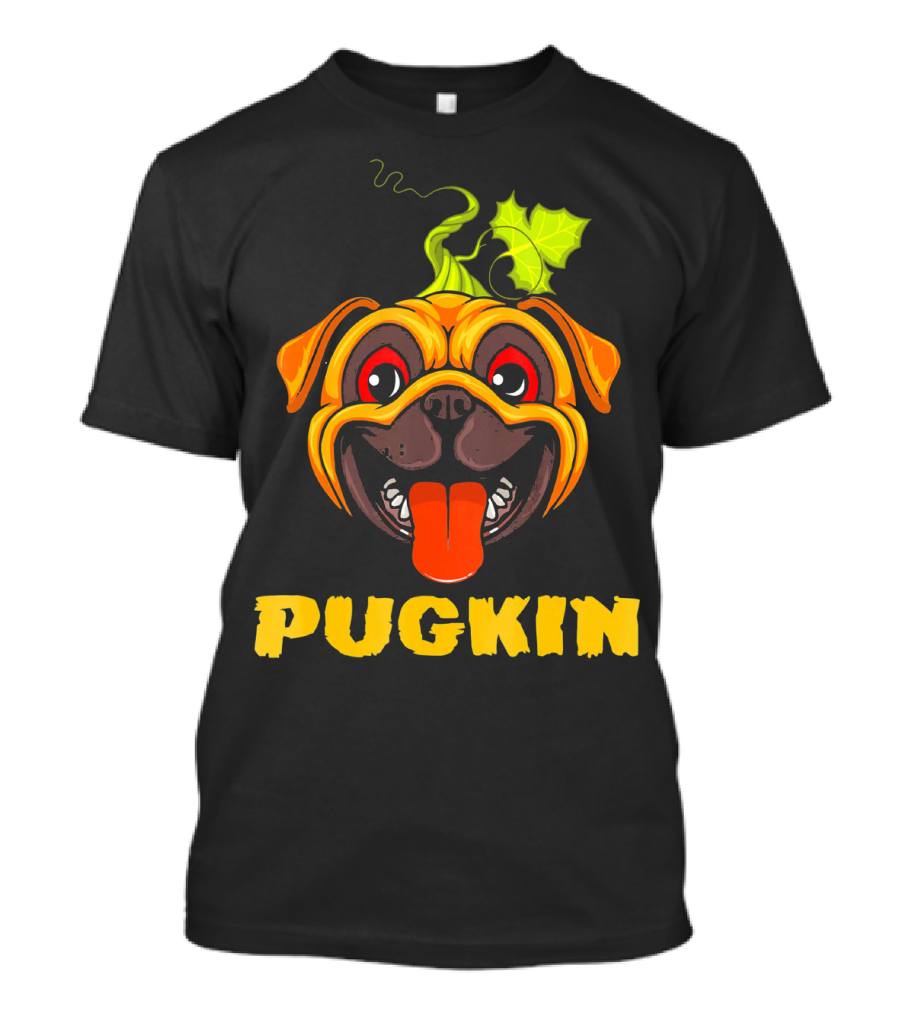 Pugkin Pug Pumpkin Halloween Costume T-Shirt