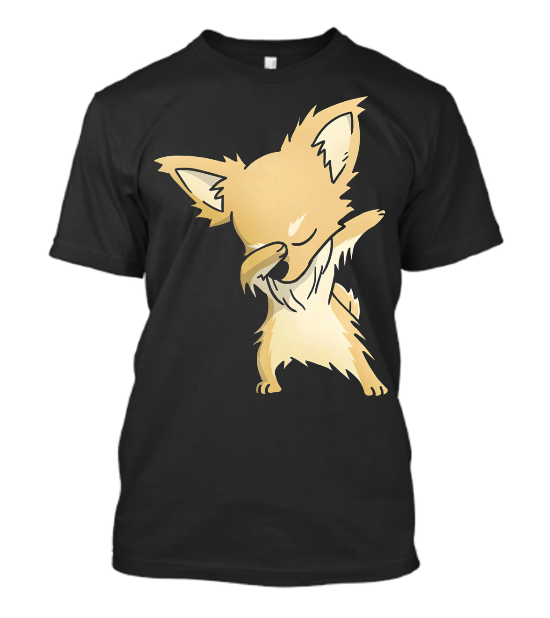 Long Coat Chihuahua Dabbing Dance T-Shirt