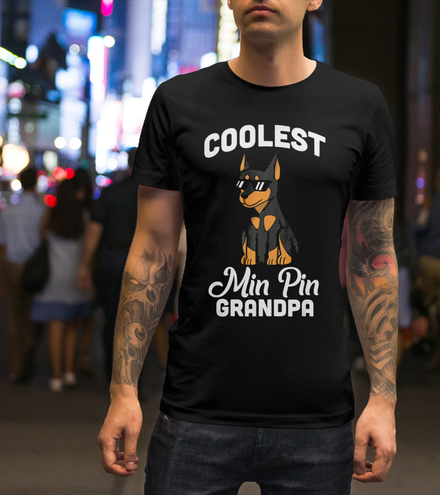 COOLEST MIN PIN GRANDPA T-Shirt