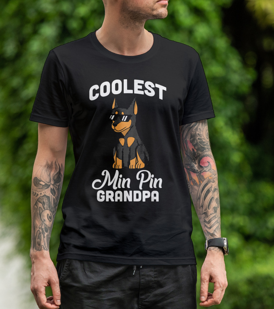 COOLEST MIN PIN GRANDPA T-Shirt