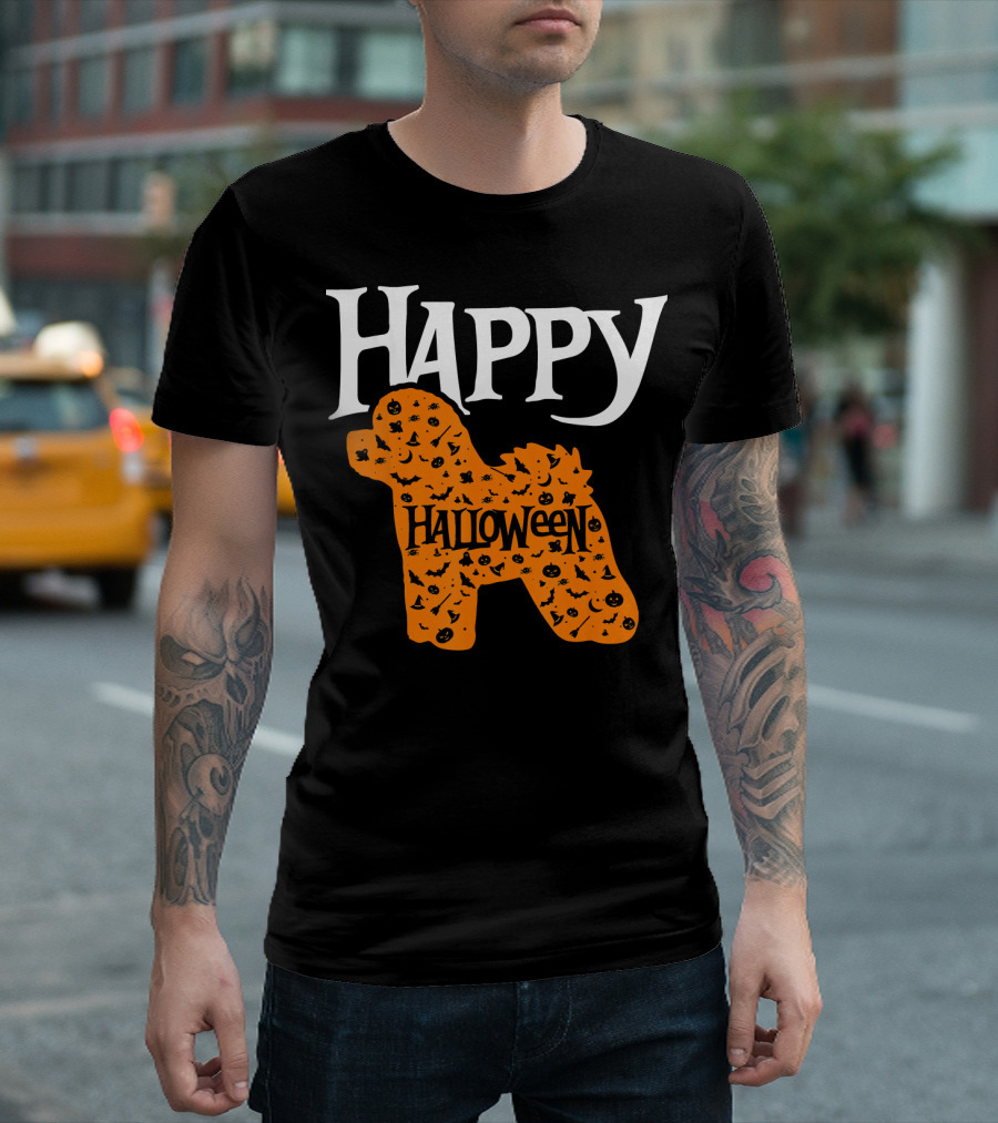 Happy Halloween Pumpkin Bichon Frise T-Shirt