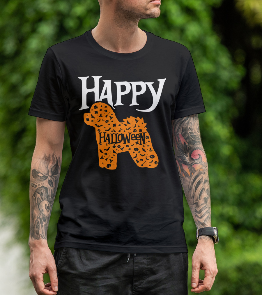 Happy Halloween Pumpkin Bichon Frise T-Shirt
