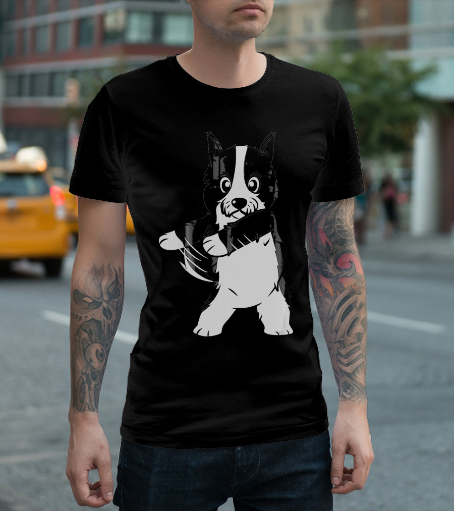 Border Collie Floss Dance Moves Inspiration Flossing T-Shirt