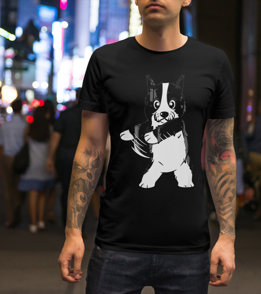 Border Collie Floss Dance Moves Inspiration Flossing T-Shirt