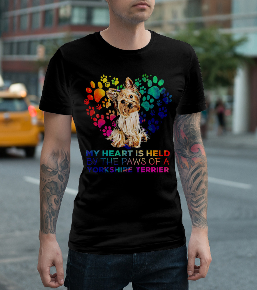 My Heart Is Held By The Paws Of A Yorkshire Terrier T-Shirt