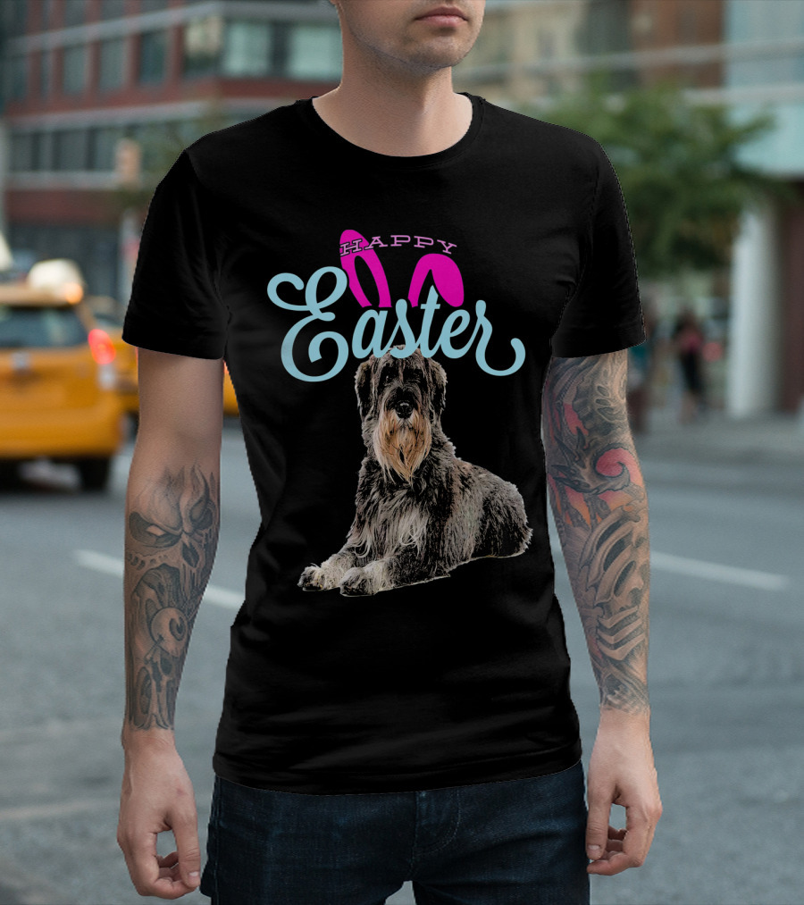 Happy Easter Giant Schnauzer Bunny T-Shirt
