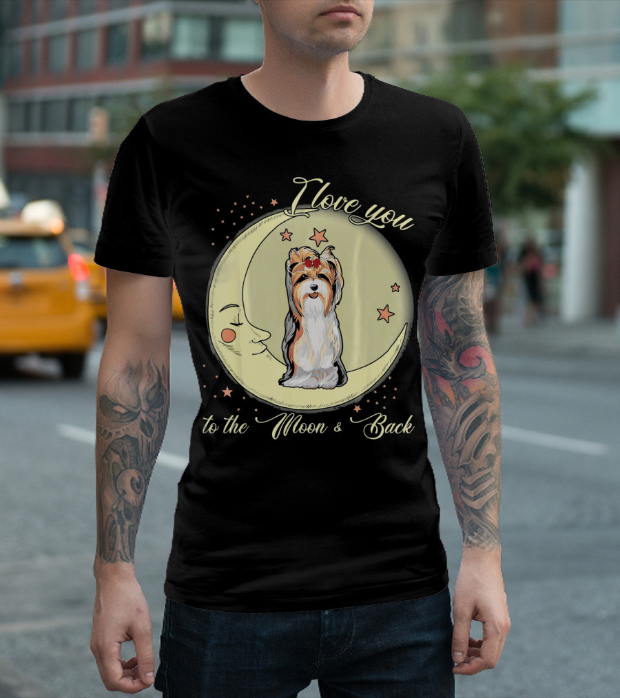I Love You to the Moon and Back Yorkie T-Shirt
