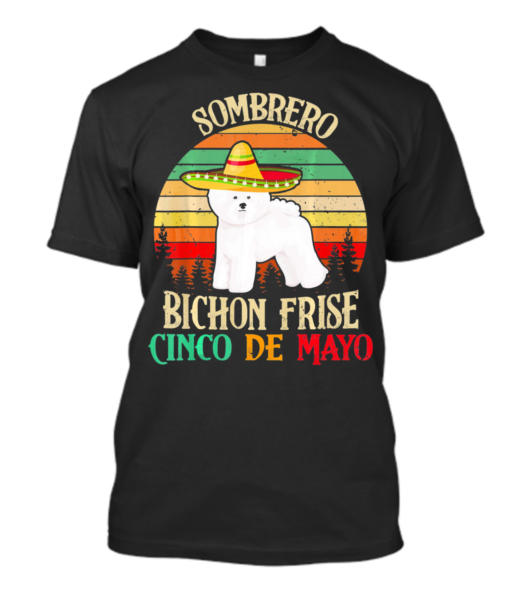 Sombrero Bichon Frise Cinco De Mayo T-Shirt