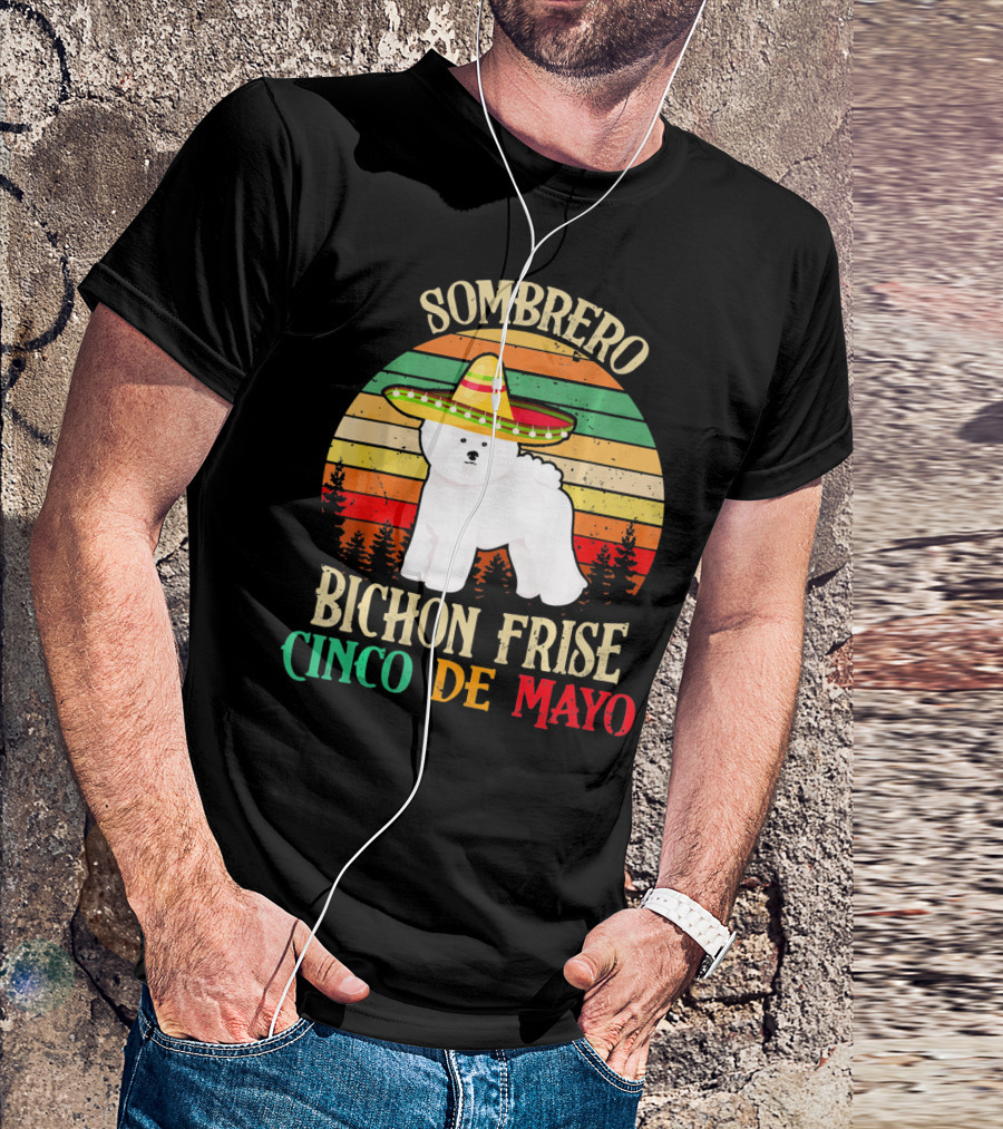 Sombrero Bichon Frise Cinco De Mayo T-Shirt