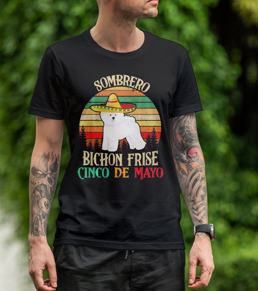 Sombrero Bichon Frise Cinco De Mayo T-Shirt