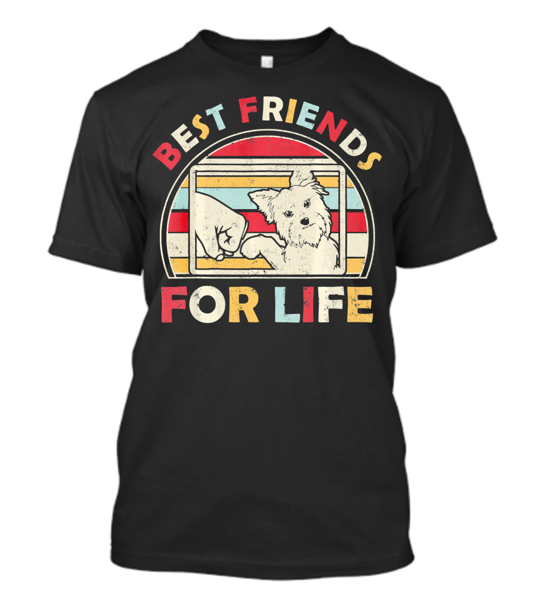Best Friends For Life Funny Yorkie Dog T-Shirt