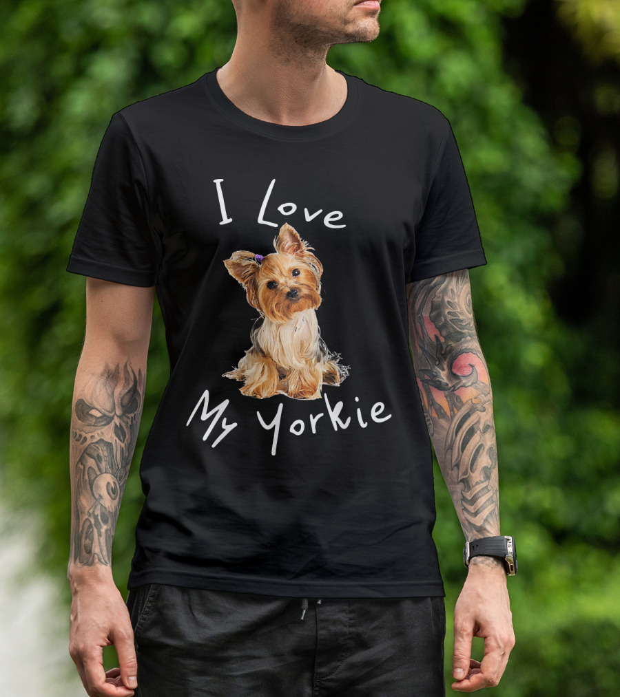 I Love My Yorkie For Yorkie Enthusiasts T-Shirt
