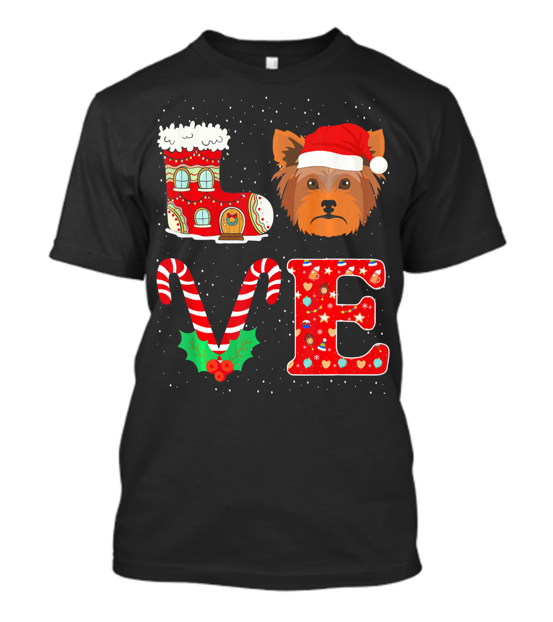 Love My Yorkshire Terrier Christmas Edition T-Shirt