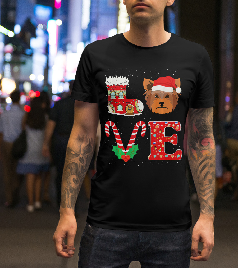 Love My Yorkshire Terrier Christmas Edition T-Shirt