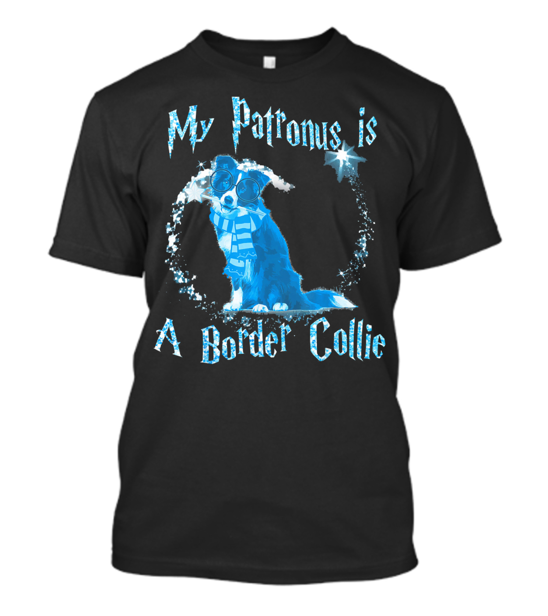 My Patronus Is A Border Collie Wizardly Charm T-Shirt