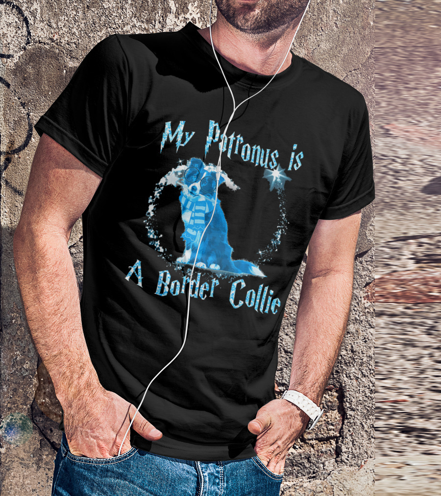 My Patronus Is A Border Collie Wizardly Charm T-Shirt