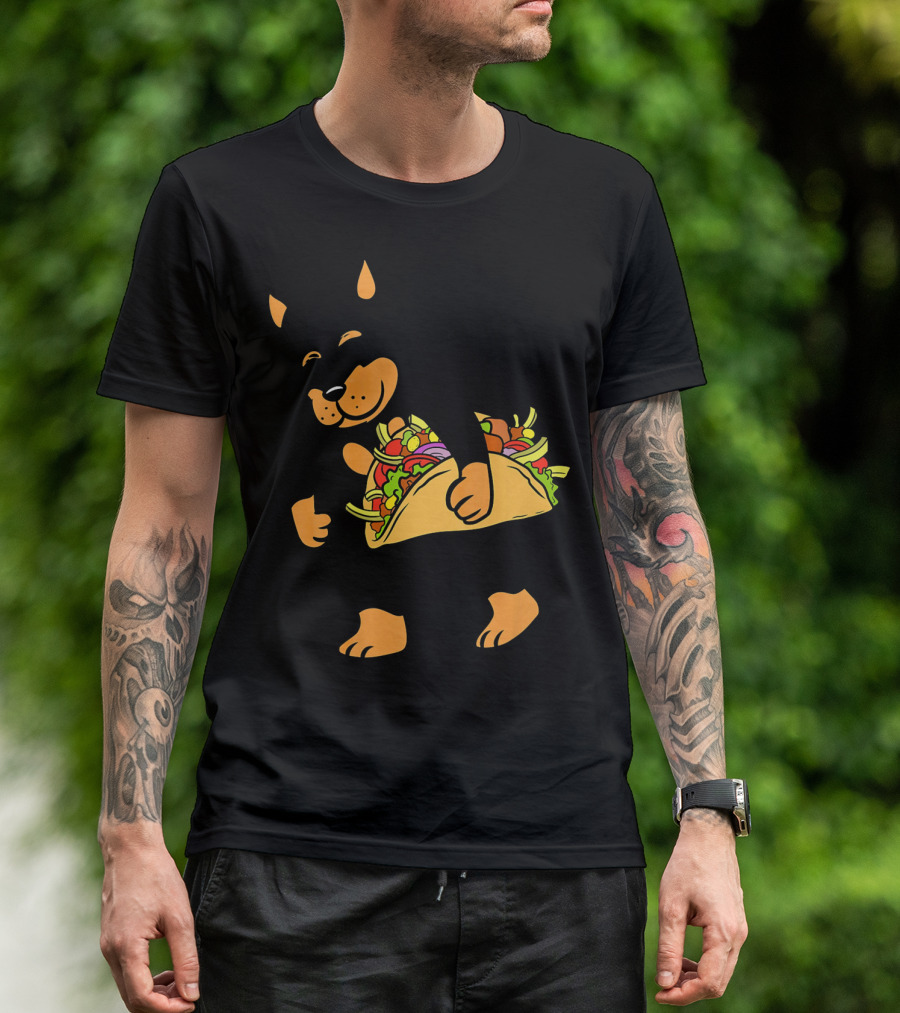 Miniature Pinscher With Giant Taco T-Shirt