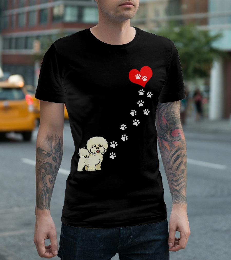 The Path To My Heart Is Paved With Bicho Paw Prints To Love T-Shirt