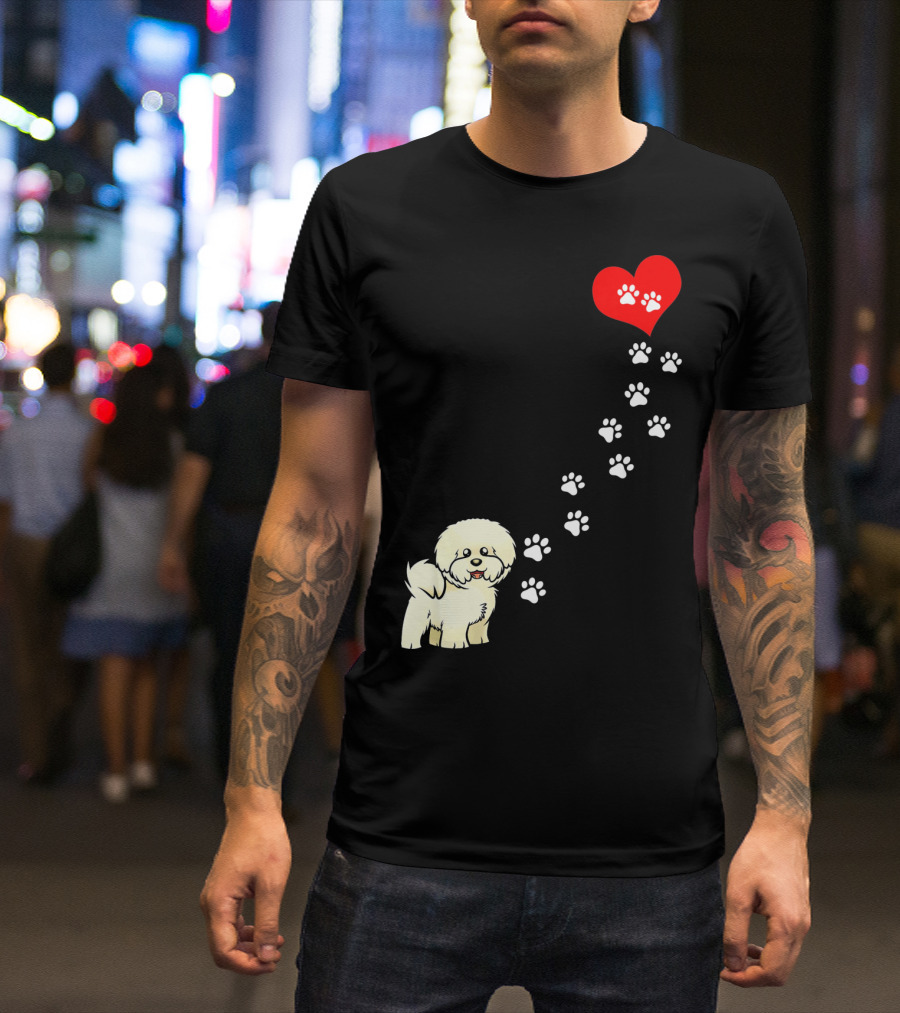 The Path To My Heart Is Paved With Bicho Paw Prints To Love T-Shirt
