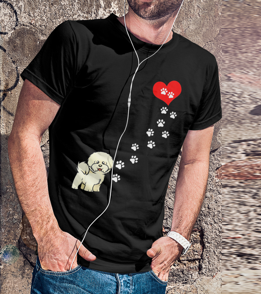 The Path To My Heart Is Paved With Bicho Paw Prints To Love T-Shirt