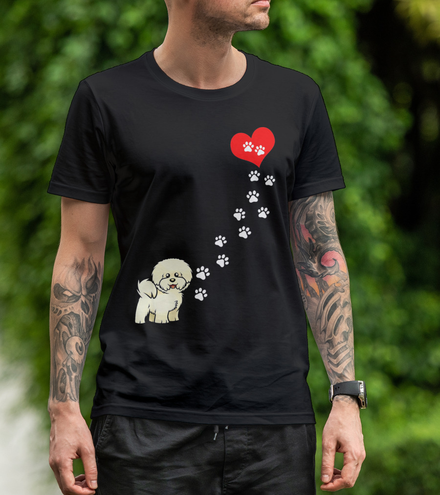The Path To My Heart Is Paved With Bicho Paw Prints To Love T-Shirt