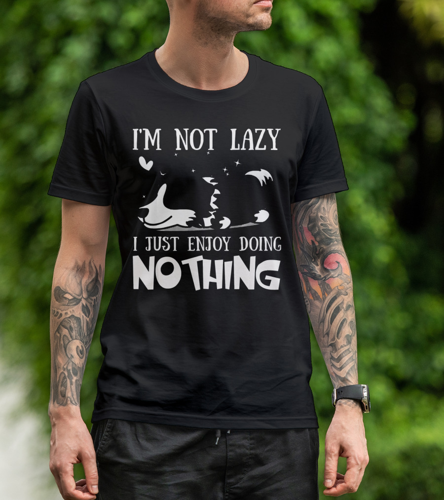 I'm Not Lazy Border Collie I Just Enjoy Doing Nothing T-Shirt