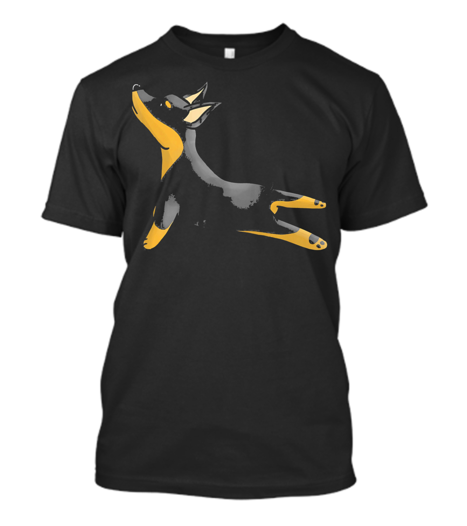 Miniature Pinscher Yoga Pose Stretching Dog T-Shirt