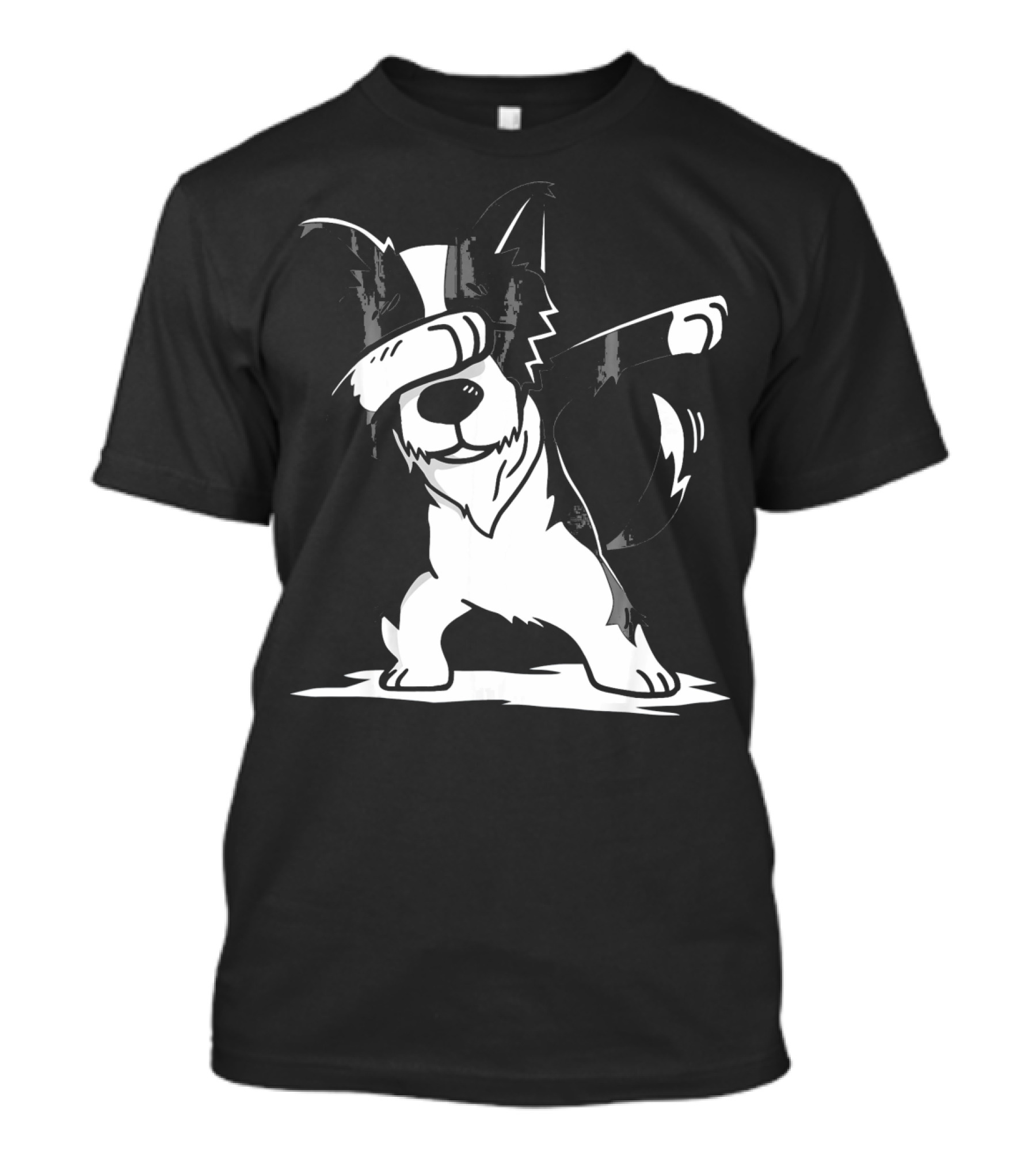 Funny Border Collie Dog Dabbing T-Shirt