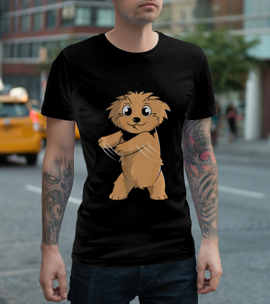 Yorkshire Terrier Floss Dance Flossing Cartoon T-Shirt
