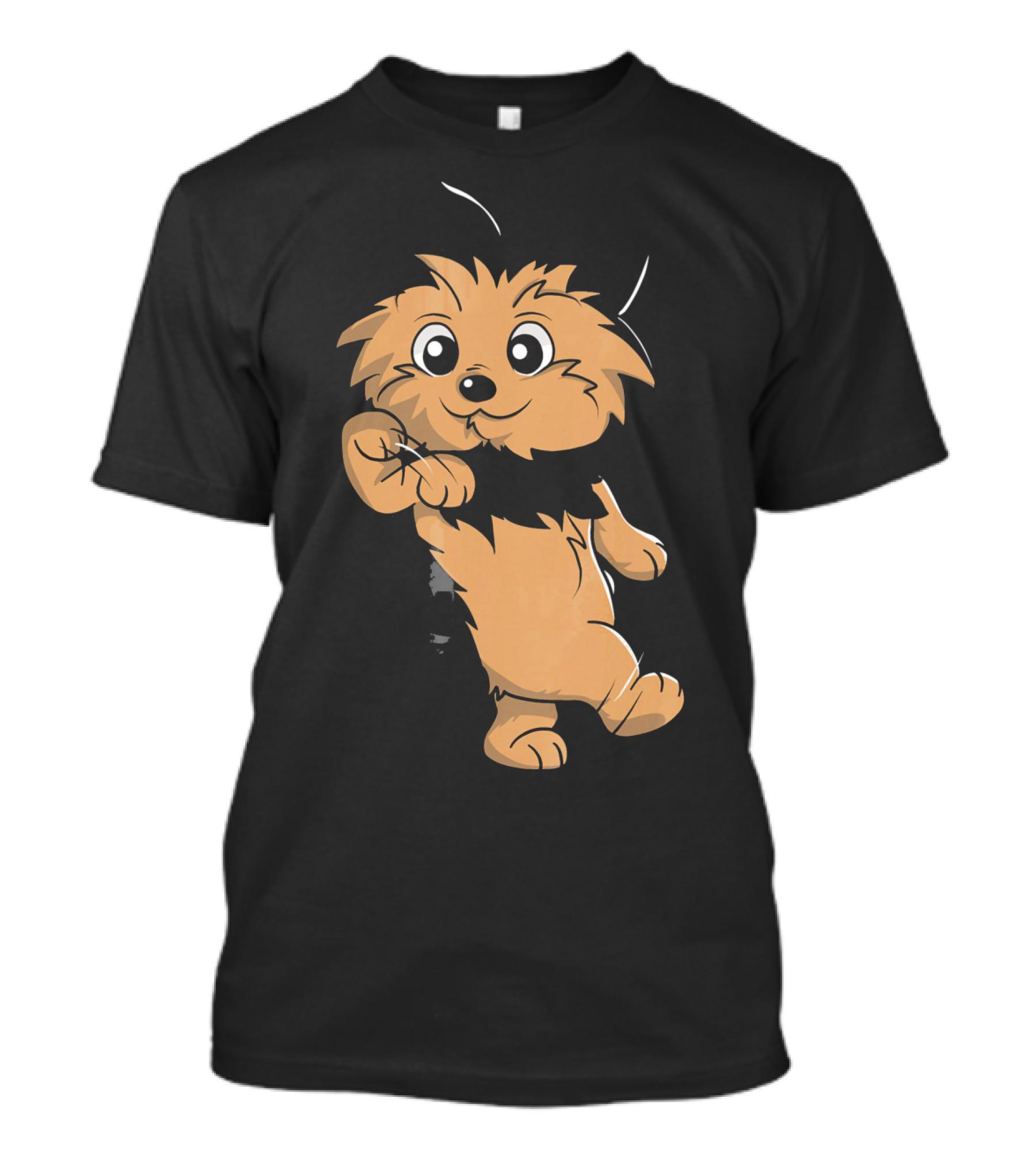 Yorkshire Terrier Cartoon Dog Dance Mode T-Shirt