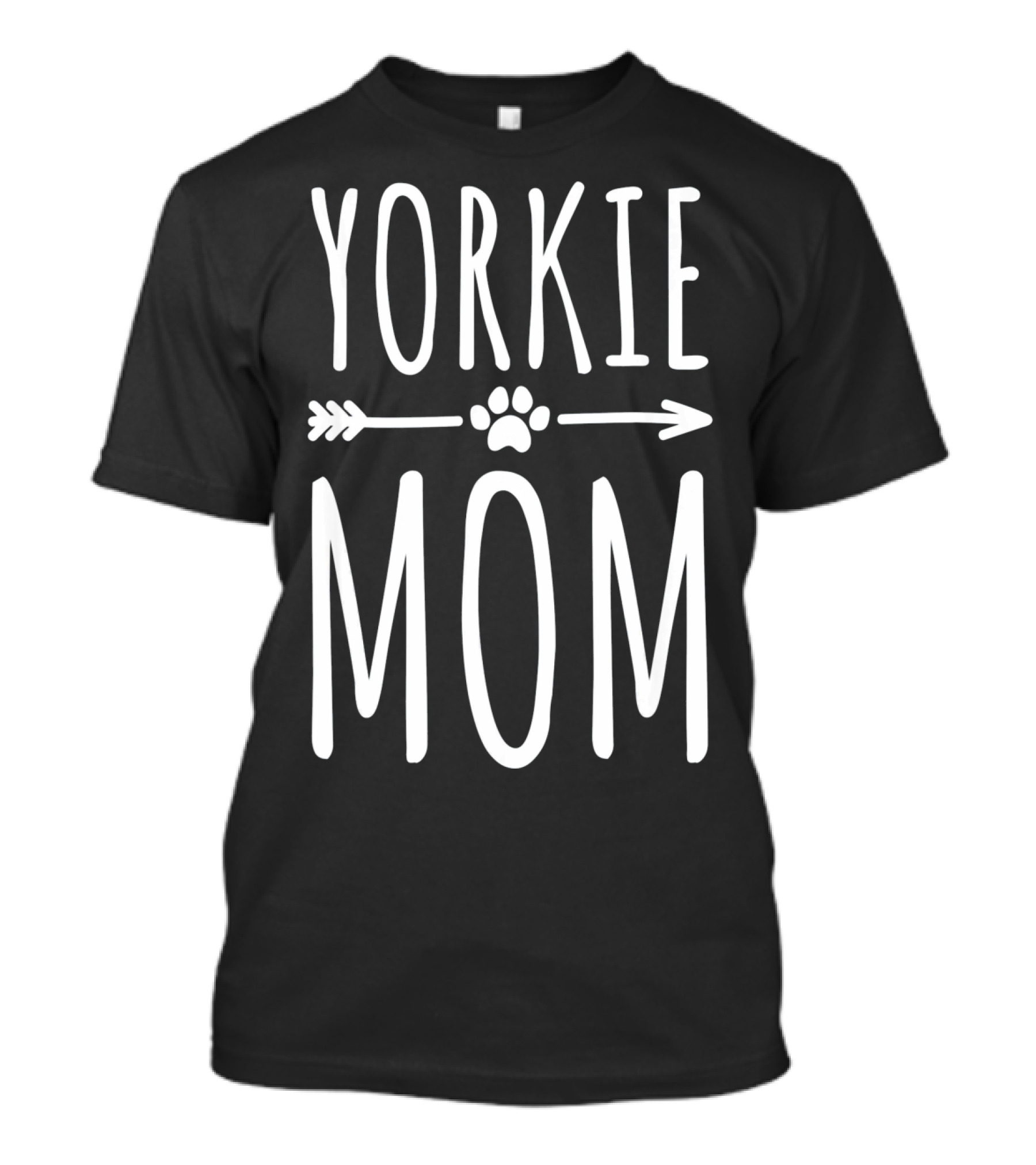 YORKIE MOM PAW PRINT ARROW T-Shirt